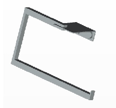 Anneau lavabo noir PLEXO 2