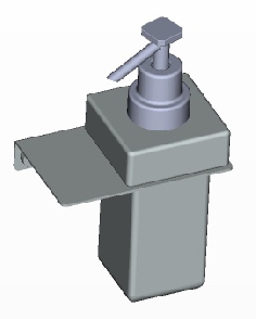 Distributeur de savon mural noir PLEXO 2