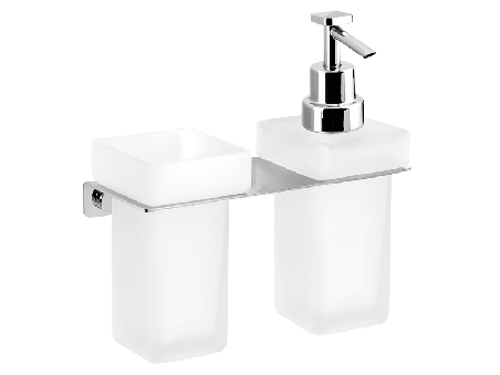 Porte verre & Distributeur de savon mural PLEXO Porte verre & Distributeur de savon mural PLEXO