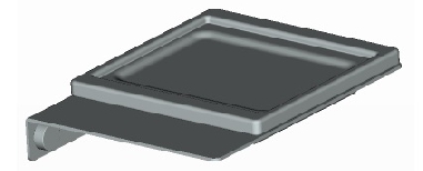 Porte-savon mural noir PLEXO-0 Porte-savon mural noir PLEXO-0