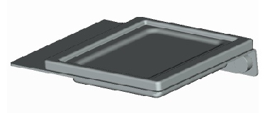 Porte-savon mural noir PLEXO-1 Porte-savon mural noir PLEXO-1