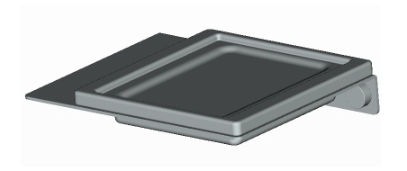 Porte-savon mural noir PLEXO-1 Porte-savon mural noir PLEXO-1