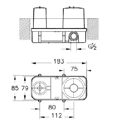 X-Line Mitigeur lavabo à encastrer-3 X-Line Mitigeur lavabo à encastrer-3