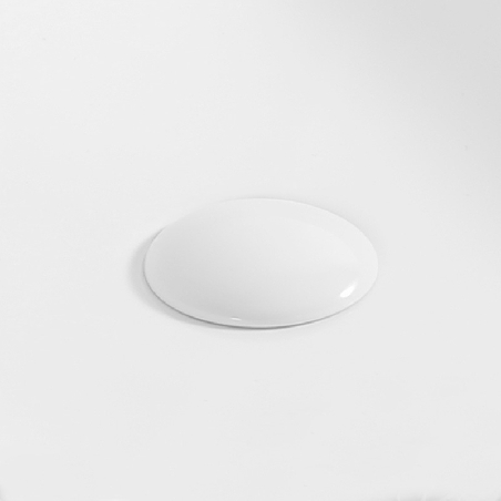 Bonde vidage CLIC CLAC, cache en porcelaine blanche-2