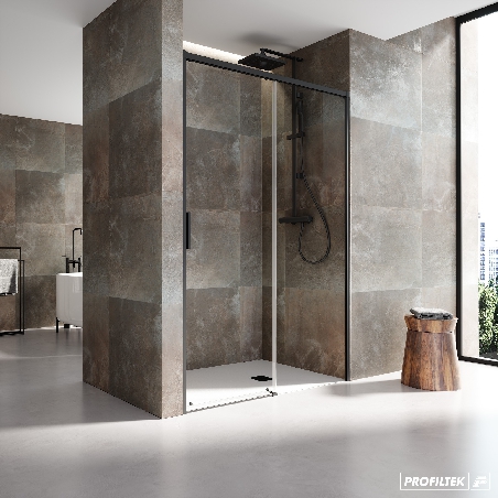 Porte de douche coulissante SA310 Noir mat Porte de douche coulissante SA310 Noir mat