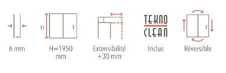 Paroi fixe latérale pour union S310-4