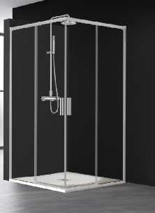 Porte de douche coulissante accès d'angle SA320 2