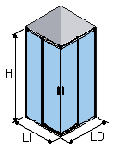Porte de douche coulissante accès d'angle SA320 Noir mat-5 Porte de douche coulissante accès d'angle SA320 Noir mat-5