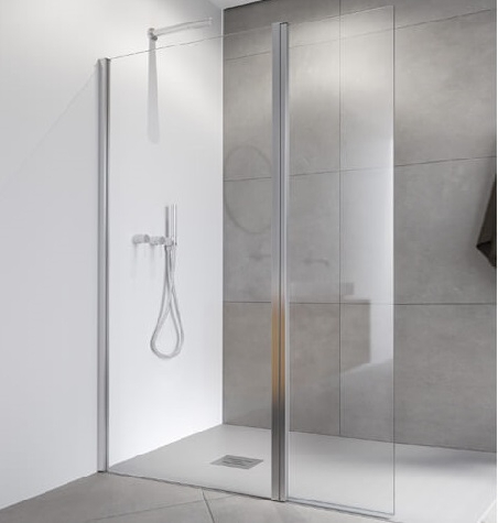 Paroi de douche fixe + volet mobile HP240 Paroi de douche fixe + volet mobile HP240