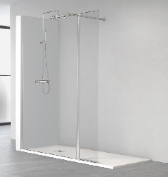 Paroi de douche fixe + volet mobile HP240 2