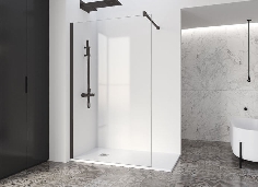 Paroi de douche fixe FADO Noir-0 2