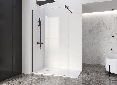 Paroi de douche fixe FADO Noir Paroi de douche fixe FADO Noir