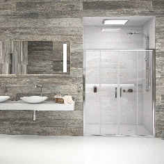 Porte de douche coulissante frontale DIDA4