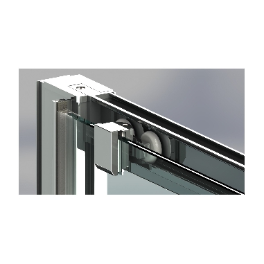 Porte de douche coulissante frontale IRIS1-4