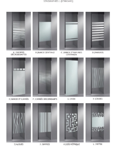 Porte de douche coulissante frontale IRIS1-7