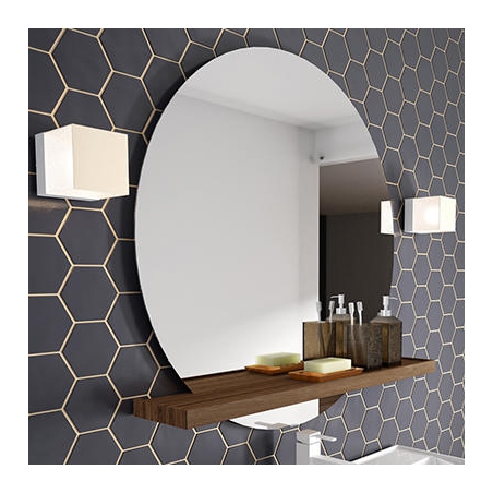 Miroir avec étagère