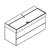 Plan Vasque SIMPLE robinetterie Elysée