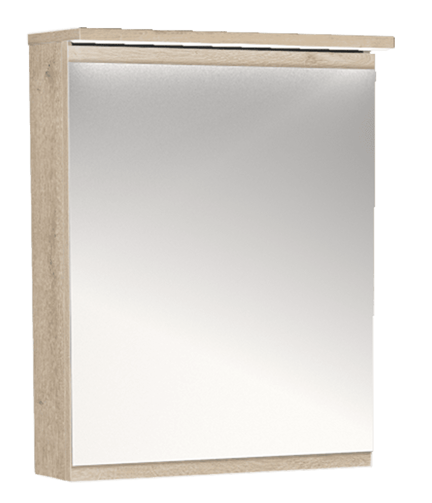 Armoire éclairage LED L55*P20.5*H70cm - Décor bois