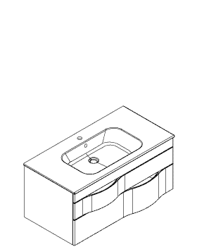 Plan Vasque Monobloc ILLUSION