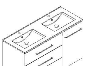 Plan vasque LUMINA 120