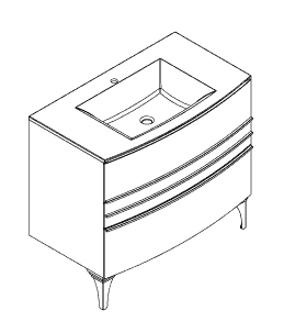 Plan Vasque Simple CONCORDE