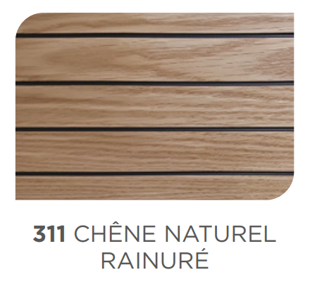 311 CHENE NATURE RAINURE